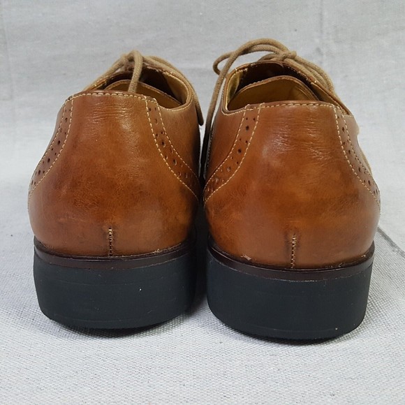 Sandro Moscoloni Oxfords Shoes Mens Sz 13 D Brown Leather Brogue Cap Toe 220147 - Picture 5 of 10